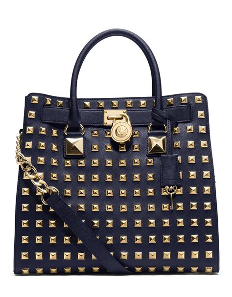 michael kors studded hamilton tote replica|michael kors large satchel handbag.